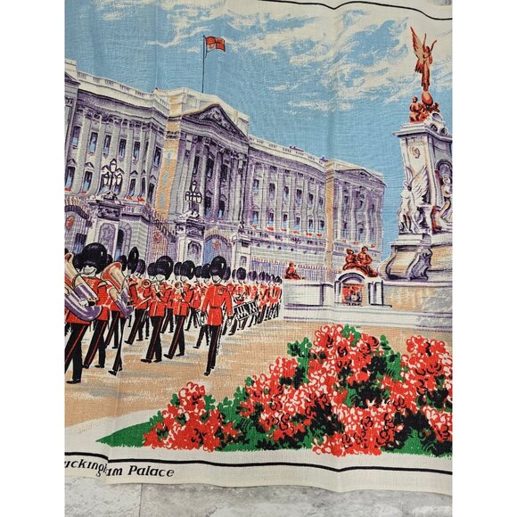 Vintage Buckingham Palace Tea Dish Towel - Guards Band - Irish Cahin Linens - No - Picture 6 of 9